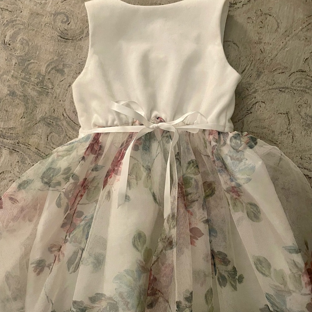 Lilt Cream Sundress Sleeveless Scoop Neck Formal